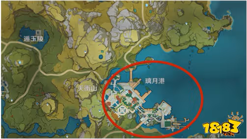 原神璃月港在地圖的哪一個位置 璃月港地圖進入方法