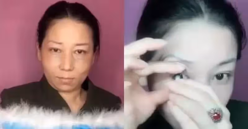 大媽要模仿香妃被人嘲笑，化妝後美翻了，網友:失傳已久的易容術！
