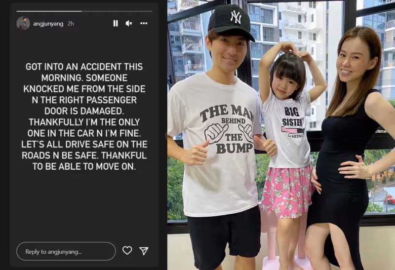 遇車禍險無大礙　洪俊揚慶幸妻女不在場