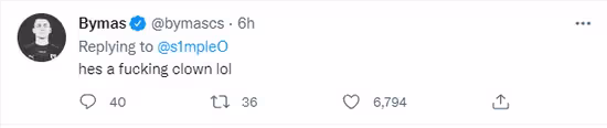 Thorin稱FalleN「最被高估」 引起s1mple等人不滿