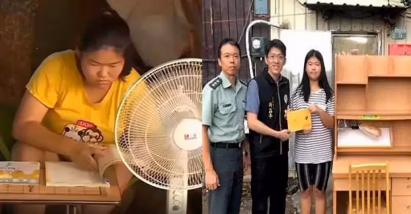 感動全台！15歲貧女沒錢補習，爸離世媽媽帶姐弟倆擠漏水房屋「靠苦讀考上第一志願」霸氣房東：5年房租全免