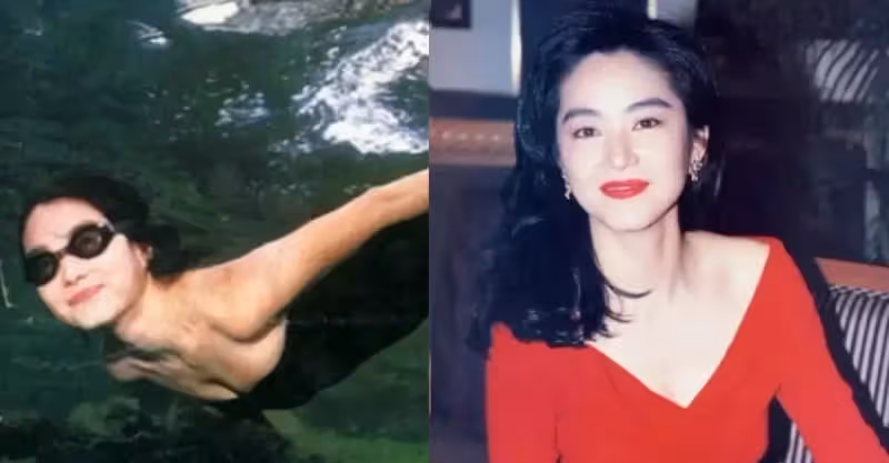 林青霞游泳照片曝光，5分鐘點擊量破800萬，泳姿太美引起熱議