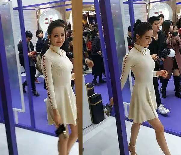 迪麗熱巴白色連衣裙出席活動,網友直呼:胖迪這身材也是沒誰了!