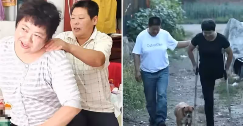 「有我在呢」只為一句承諾，她照顧獨腿好友32年：願做你的一條腿，陪你走一生