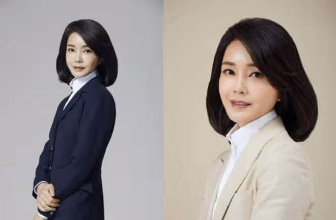 韓國新總統夫人突然亮相!49歲比辣妹還美! 無兒無女,摘下口罩顏值絕了!美貌穿搭成時尚頂流,還能實力帶貨?