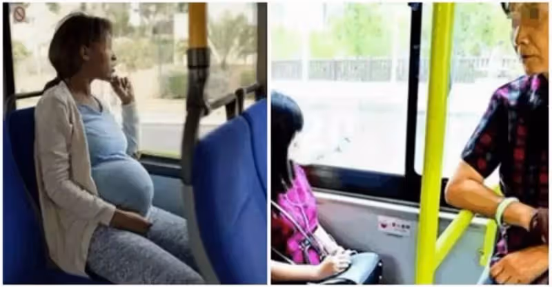 公車上孕婦拒絕讓座，大媽張口就罵:「孩子早晚得掉」！孕媽氣炸「反嗆超解氣」眾人：積點口德吧！