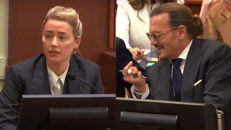 Amber Heard嗆「有罪才不敢看我」　Johnny Depp苦笑：就不想看啊！