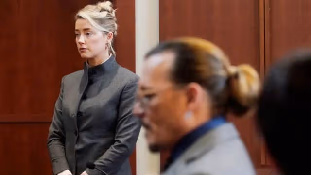 Amber Heard嗆「有罪才不敢看我」　Johnny Depp苦笑：就不想看啊！