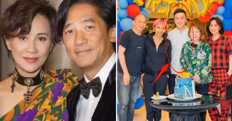 56歲劉嘉玲豪宅為侄子慶生！穿一身紅衣顯用心，姑侄倆長相氣質十分相似「神似母子」8億身家或由侄子繼承