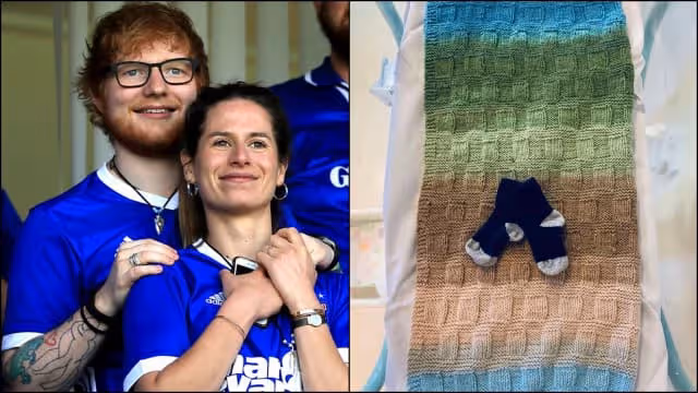 Ed Sheeran二度當爸　曬襪曝前世情人報到