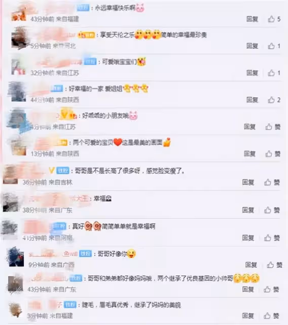 侯佩岑罕見公開倆兒子露臉帥照，兩兄弟長得像媽媽，都是高顏值