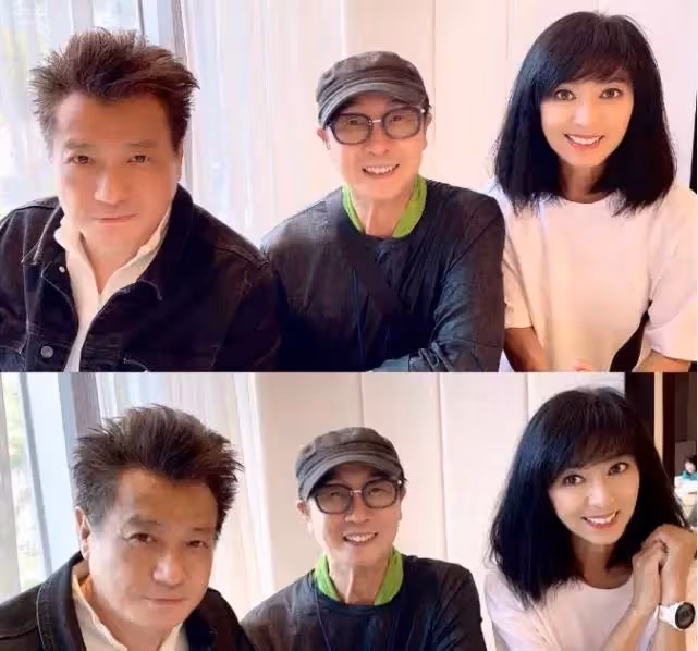 石修和好友米雪劉松仁開心相聚！3人難得同框合影精神狀態好！