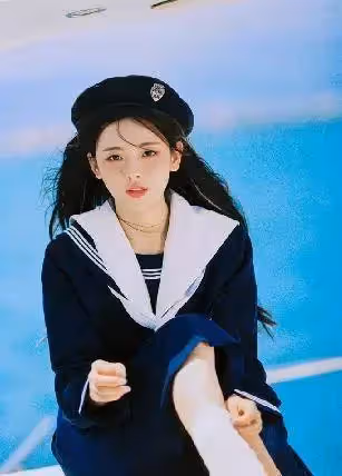 楊超越上面穿西服，下面穿透視紗裙，本來很美很時尚，可一蹲下就尷尬了，網友：妹妹保護好自己