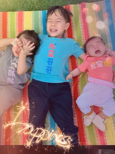 霍啟剛全家溫馨出行!倆女兒打扮似公主兒子長像爸,郭晶晶罕素顏