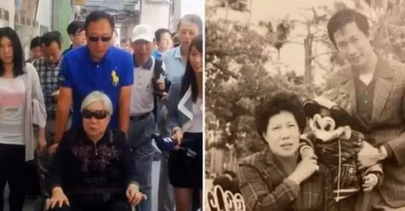 71歲郭臺銘母親節「曬母子舊照」卸威嚴變「愛家暖男」跪送90歲媽媽大禮，繁忙不忘陪伴老母，感動發文：恩情比天大