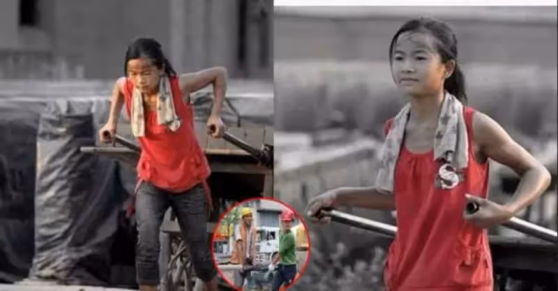最偉大的孝順！ 父逝母改嫁，台中10歲孤女「頂烈日搬磚」，只為「養活阿公阿嬤」網贊：一定會出人頭地的！