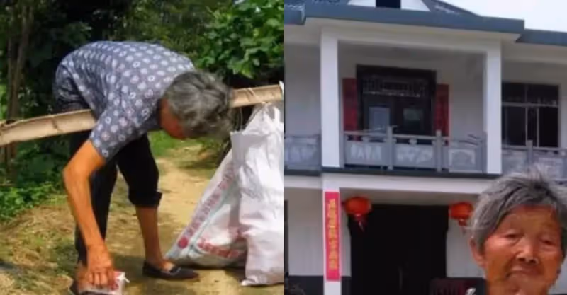 女孩丟下6次！76歲阿嬤靠撿回收將她養大， 27年後養女為她建別墅：以後我是你的依靠，網友大贊：懂得感恩超棒！