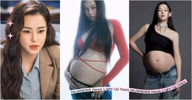 40歲李荷妮挺肚9個月「破格孕期畫報」曝光!性感BRA+迷你裙超辣