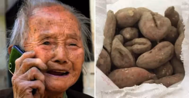 去女兒家借錢，被親家嘲諷，女婿拿袋紅薯打發我，回家後打開袋子，瞬間淚崩.