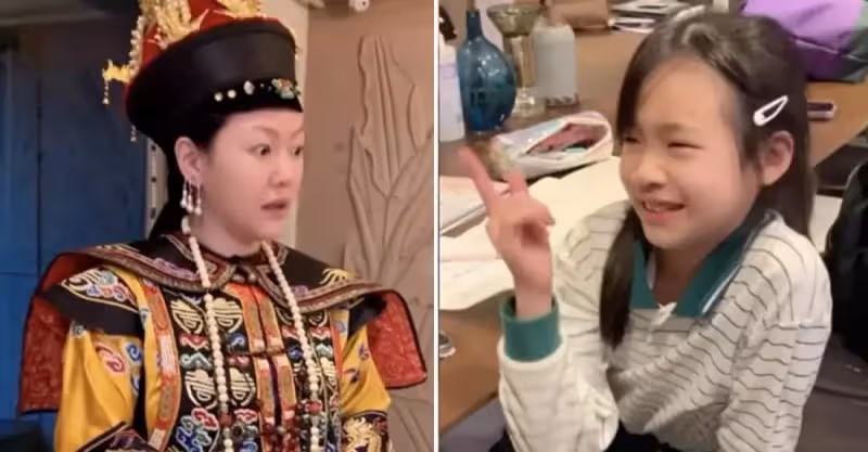 小S戲癮大發！穿古裝和女兒互嗆，被許老三吐槽太好笑，網友：給自己生出了一個「勁敵」