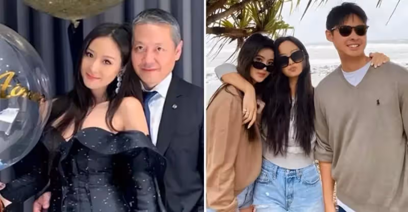 「孫蕓蕓小兒子」正臉曝光！身材高大健碩帥氣十足，40億財團繼承人，母子三人同框似「同齡」高顏值如出一轍
