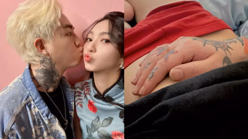 莉婭曬4月孕肚　甜曝謝和弦示愛SOP