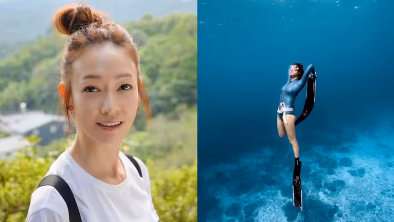 愛美穿露腿潛水裝　潘慧如慘被水母螫傷