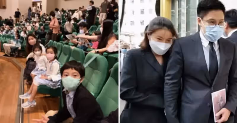 家族爭產風波平息，霍啟剛心情大好，帶著郭晶晶跟孩子聽音樂會
