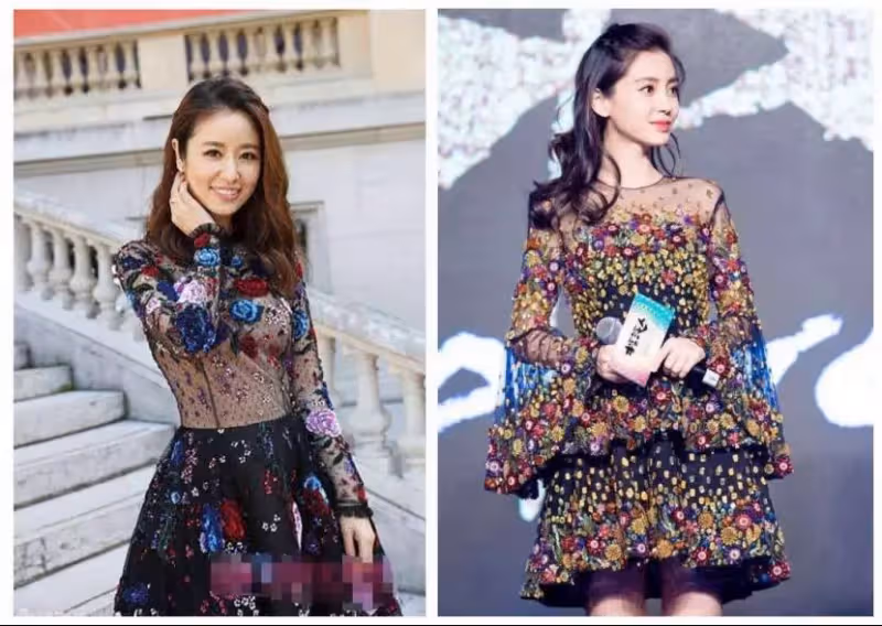28歲楊穎與41歲林心如尷尬撞衫,霍建華和黃曉明,有人歡喜有人愁