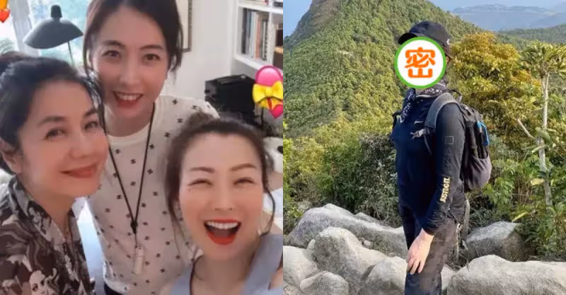 鐘楚紅跟好友爬山合影，素顏皺紋多鼻頭塌，但自信大方氣質優雅！