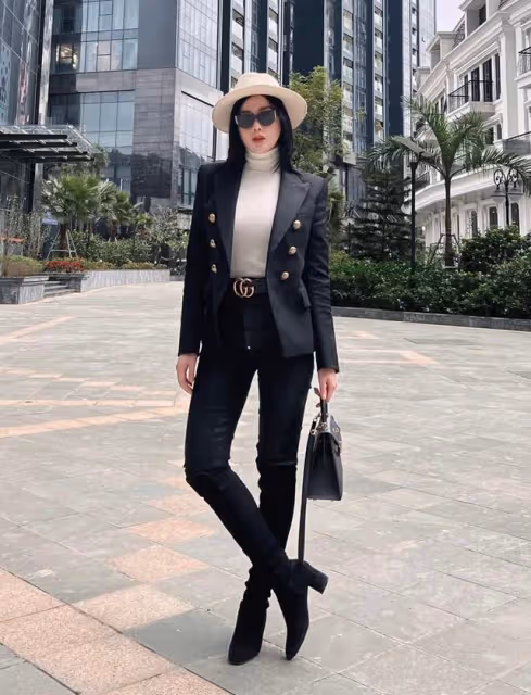 明星Phuong Oanh的美貌,吊打國內一線女星