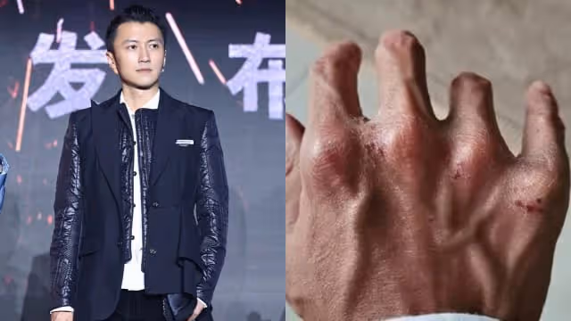 謝霆鋒街頭拍片裸上身　遭眾人圍觀健壯好身材