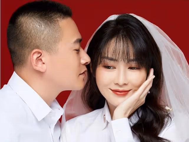 黑魔仙官宣結婚,民政局前拍照超新穎,當街親吻把一旁大爺甜到了