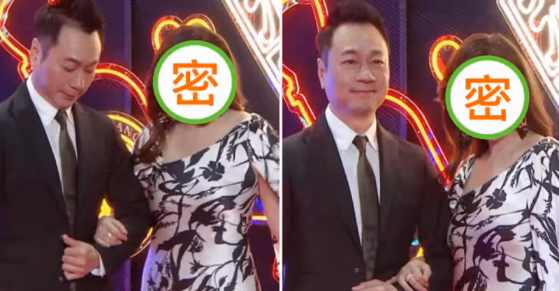 55歲鄧萃雯近照曝光，穿露背裙走紅毯，一把挽住黎耀祥手臂，細腰臀寬身材好，網友：女人味十足，一顰一笑皆風情