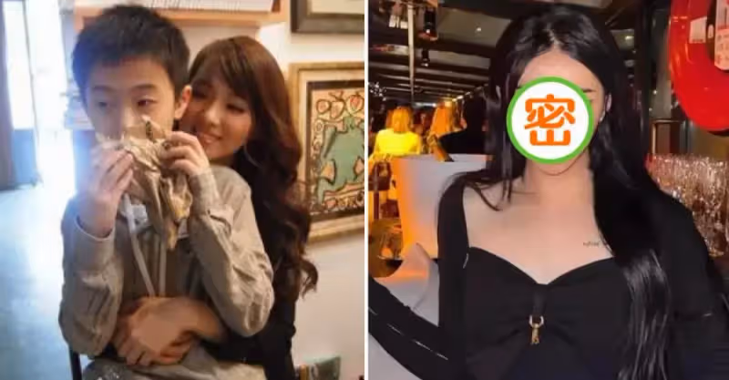 伊能靜帶倆孩子出門，兒子大膽穿搭喜歡女裝，改中性風帥氣依舊，同母異父妹妹衣品好