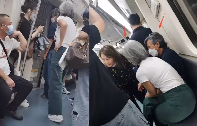 60歲葉倩文打球被偶遇，穿背心顯豐腴身材，老公林子祥挺大肚陪同
