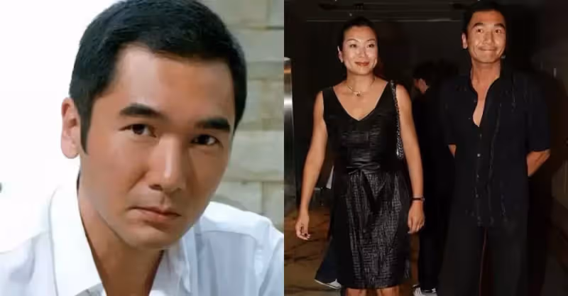 方中信品位不一般，老婆穿皮裙出鏡氣場太強悍，小腿肌肉比他發達