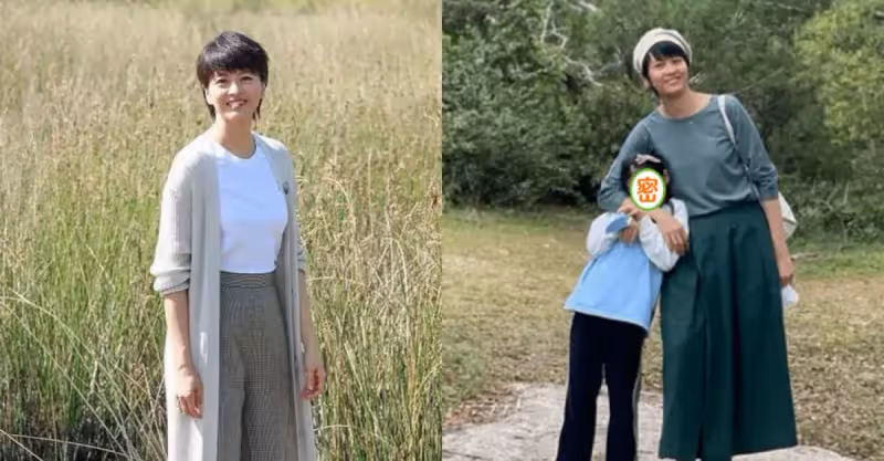 梁詠琪素顏自然真實，身材走樣也不介意，混血女兒長得太漂亮了！