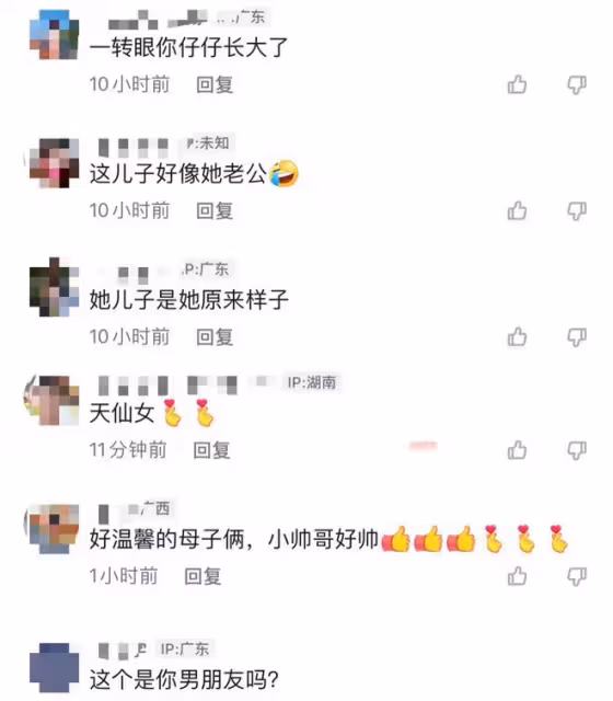 溫碧霞白嫩似少女,與養子同框如姐弟,互動親密被誤會交新男友