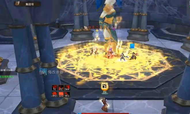 魔獸TBC:10名聖騎士挑戰KLZ,起手先開10個無敵,BOSS直接懵圈了