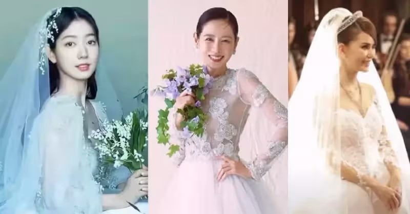 夢中嫁衣都在這！女星絕美婚紗盤點，朴信惠、孫藝珍美如畫