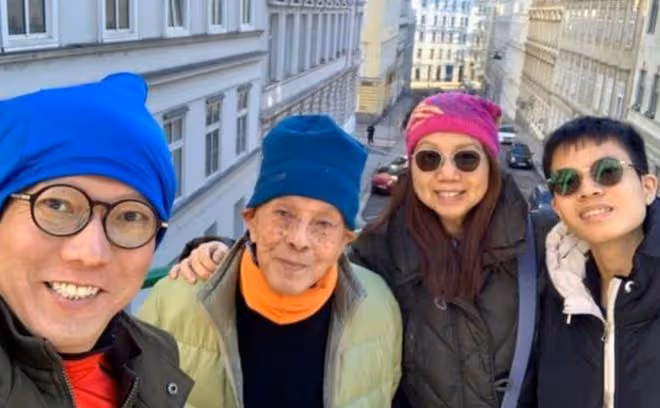 演員楊英偉全家移居國外半年,憂92歲老父難忍嚴寒,透露準備回國