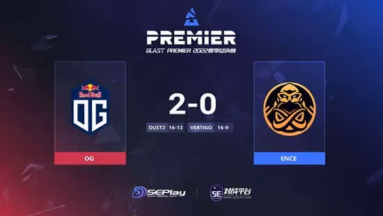 BLAST春決：全員槍男！OG 2-0掀翻ENCE