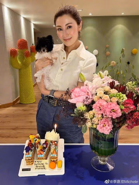 港圈兩位女神罕見同框!李嘉欣獲黎姿提前慶生,11歲兒子亦露臉