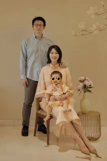 惠若琪為女兒慶周歲，小年糕打扮喜慶模樣呆萌，有望繼承父母衣缽