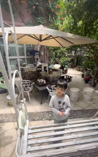 明星過父親節,狄龍3代同堂,陳龍罕曬倆娃,張紀中一家去遊樂園