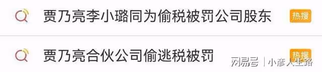 賈乃亮李小璐合夥公司偷逃稅被罰，兩人分別持股4%，涉事公司致歉