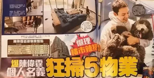 陳偉霆有多壕?內地走紅7年香港置業5套豪宅,價值超4億,露臺能看海,客廳大到能遛狗