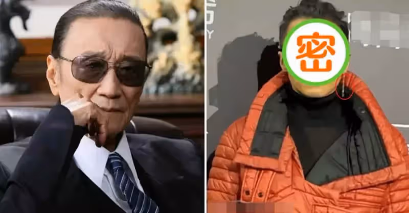 42歲的謝霆鋒素顏現身！戴墨鏡撞臉父親「謝賢」，裹大紅襖子被嘲丑，網友直呼：認不出