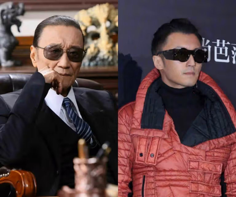 42歲的謝霆鋒素顏現身!戴墨鏡撞臉父親「謝賢」,裹大紅襖子被嘲丑,網友直呼:認不出